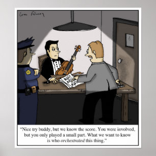 Poster Orchestre de musique classique Carton