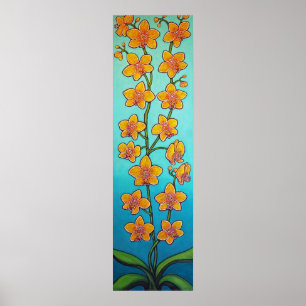 Poster Orchid Azure Bliss par Lisa Lorenz