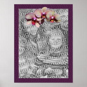 Poster Orchid Trio Frame Ajouter votre photo