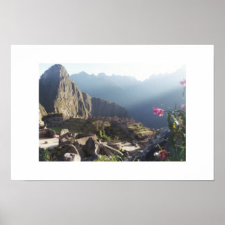 Poster Orchidées au Machu Picchu
