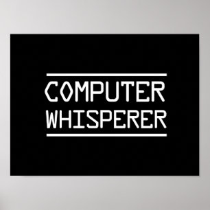 Poster Ordinateur Whisperer