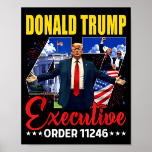 Poster Ordonnance 11246 47e Président Trump 2025 Us