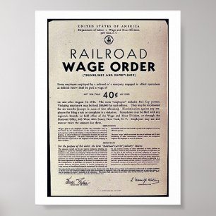 Poster Ordre des salaires ferroviaires