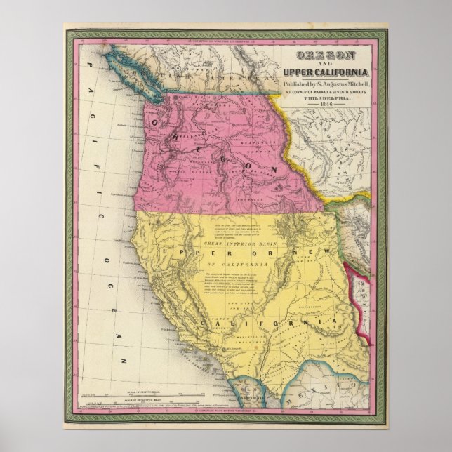 Poster Oregon et Haute-Californie (Devant)