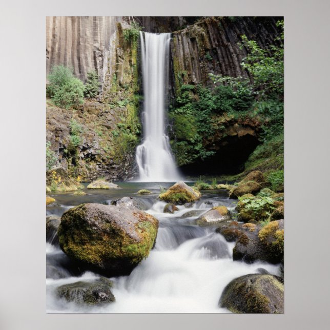 Poster Oregon, Toketee Falls et formations rocheuses basa (Devant)