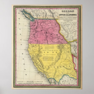 Poster Oregon & Upper California