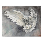 Oreille des neiges Aquarelle descendante Faune