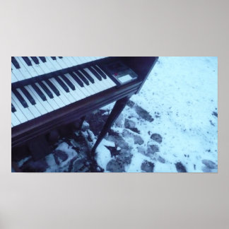 Poster Organe dans la neige