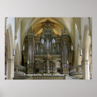 Organe dans le Predigerkirche, Erfurt, Allemagne