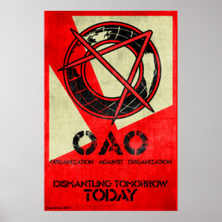 Poster Organisation contre l'organisation