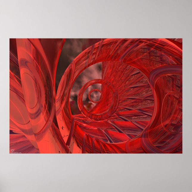 Poster Organix - Rouge (Devant)