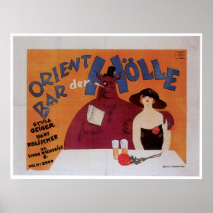 Poster Orient Bar Restauration Vintage Art