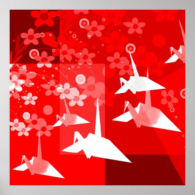 Poster Origami japonais (Devant)