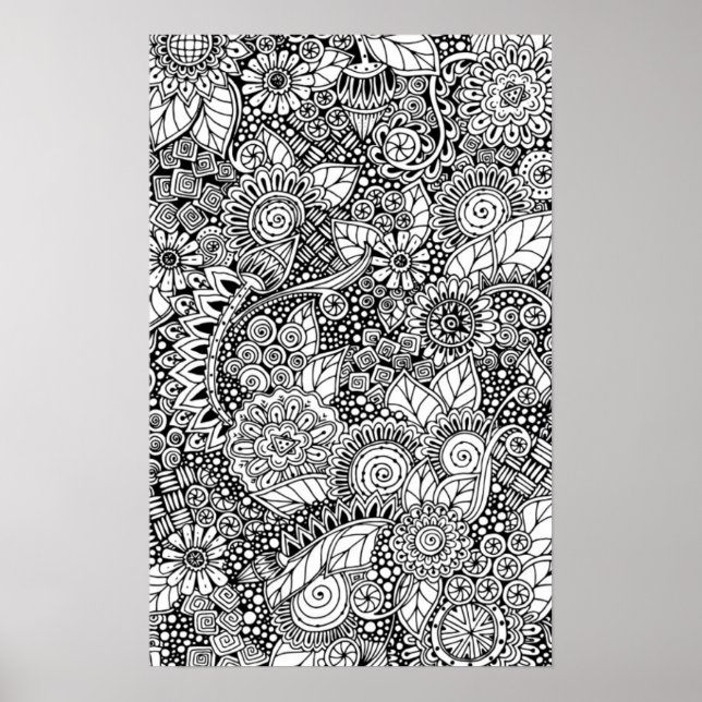 Poster Originaire Florale 2 (Devant)