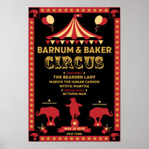 Poster original Vintages Inspiré Cirque