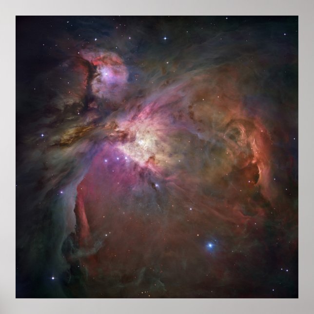 Poster Orion Nebula Carré (Devant)