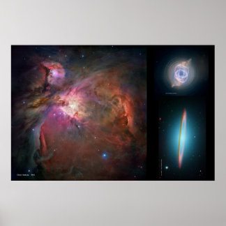 Poster Orion Nebula, Nébuleuse de l'oeil du chat, Sombrer
