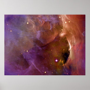 Poster Orion Nebula saumon rose NASA