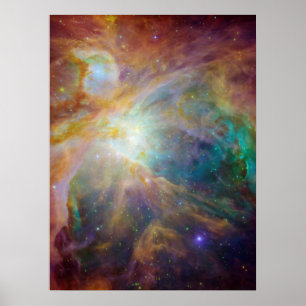 Poster Orion Nebula Stars Composite