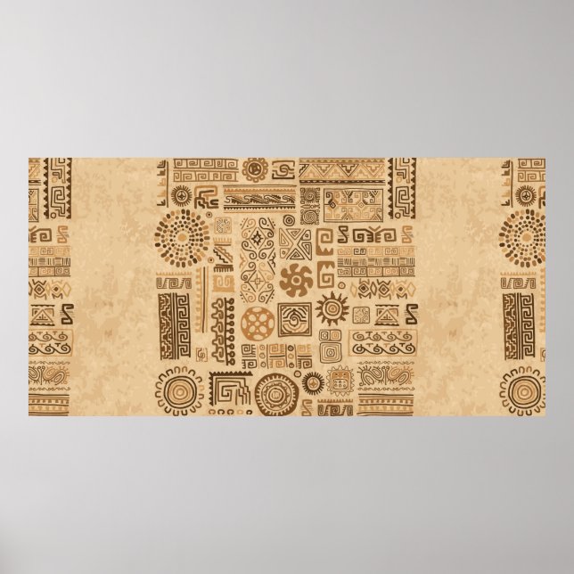 Poster Ornement artisanal ethnique (Devant)