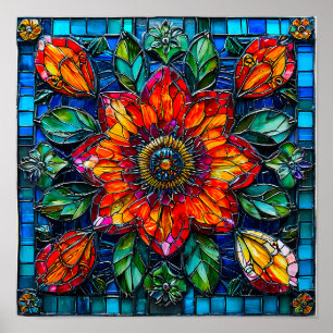 Poster Ornement floral