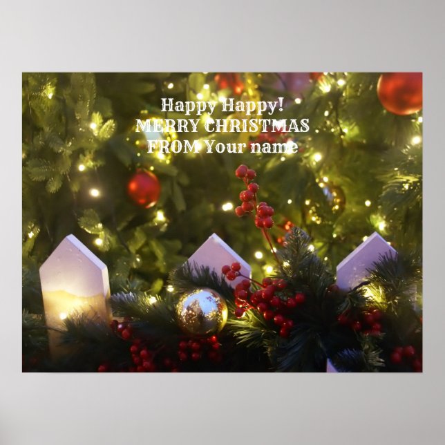 Poster Ornements de Noël (Devant)