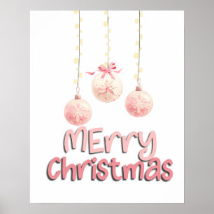 Poster ornements de Noël wallart
