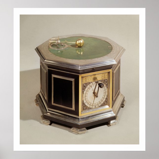 Poster Orrerie de Thomas Tompion (1639-1713) et Geor (Devant)