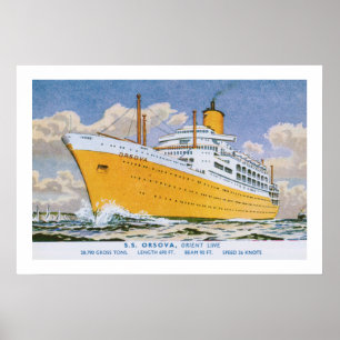 Poster Orsova de la ligne Orient