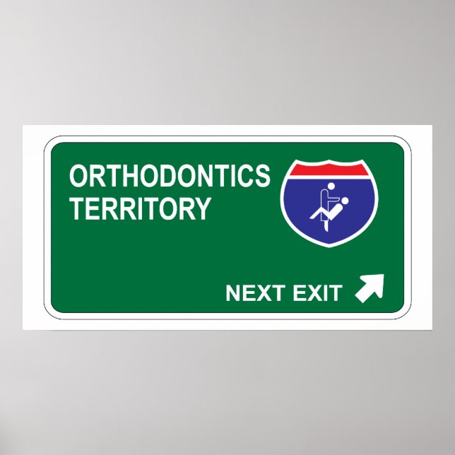 Poster Orthodontie Sortie suivante (Devant)