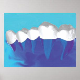 Poster Orthodontiste Dentiste Conception de dents 