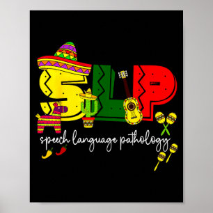 Poster Orthophonie Slp pathologie du langage du cinq mai