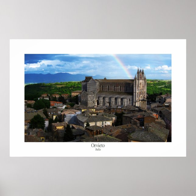 Poster Orvieto Rainbow (Devant)
