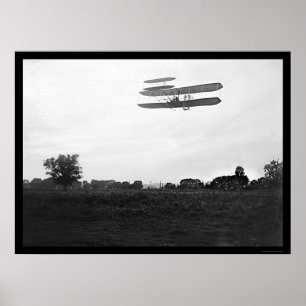 Poster Orville Vol haut en avion 1905