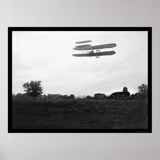 Poster Orville Vol haut en avion 1905 (Devant)