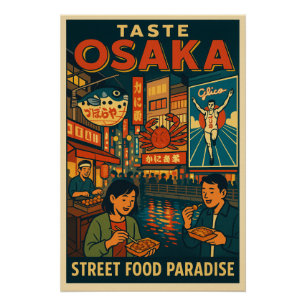 Poster Osaka - Street Food Paradise