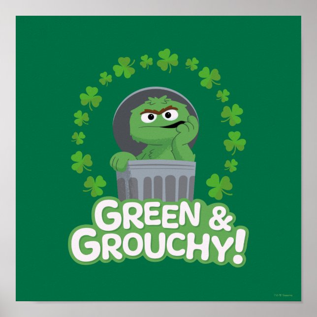 Poster Oscar | Green & Grouchy ! (Devant)