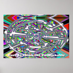 Poster Oser penser l'impensable (changer les mots)