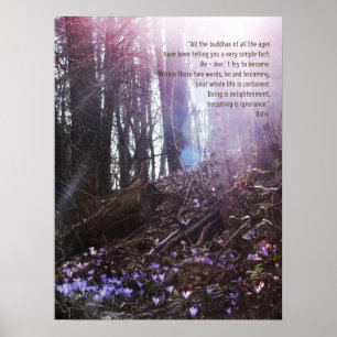 Poster Osho Wisdom Citation de l'affiche des Lumières