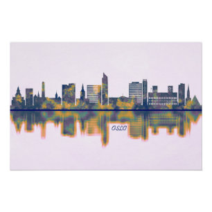 Poster Oslo Skyline