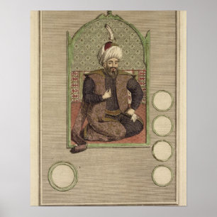 Poster Osman I (1259-1326) fondateur de l'Empire ottoman