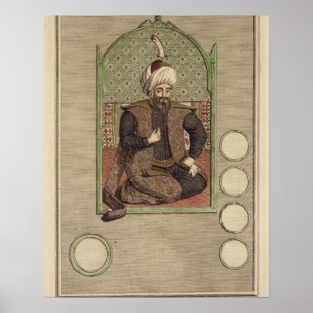 Poster Osman I (1259-1326) fondateur de l'Empire ottoman (Devant)
