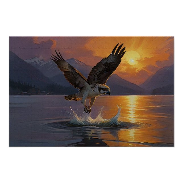 Poster Osprey prend le relais à Dusk (Devant)