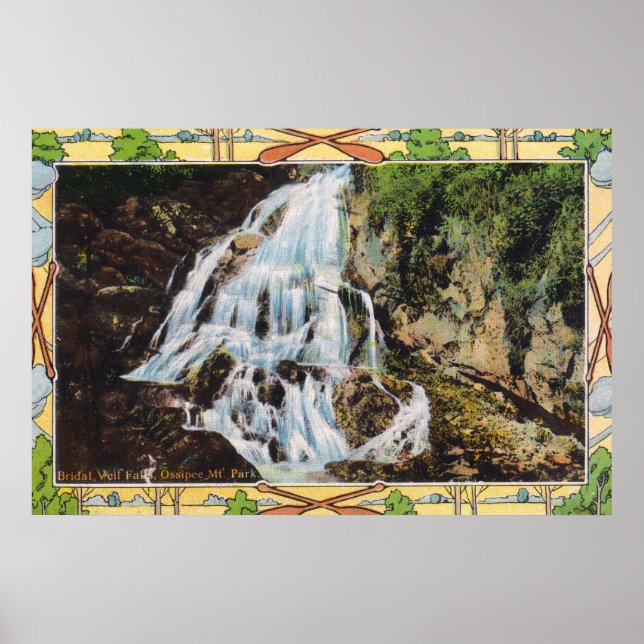 Poster Ossipee Mountain Park Vue du Voile nuptial (Devant)