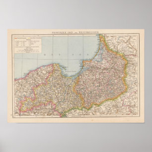 Poster Ost u Westpreussen, Prusse orientale et occidental