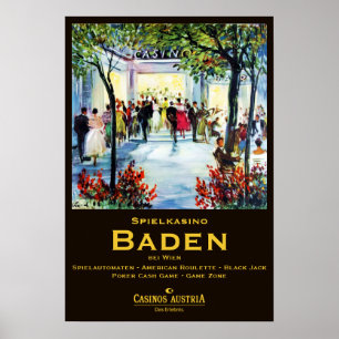 Poster " Österreich : 2021/heute Wien - Casino Baden