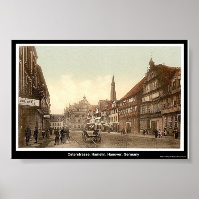 Poster Osterstrasse, Hamelin, Hanovre, Allemagne (Devant)