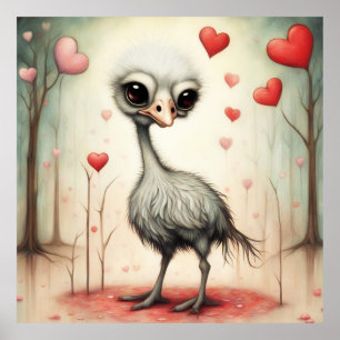 Poster Ostrich Love 2
