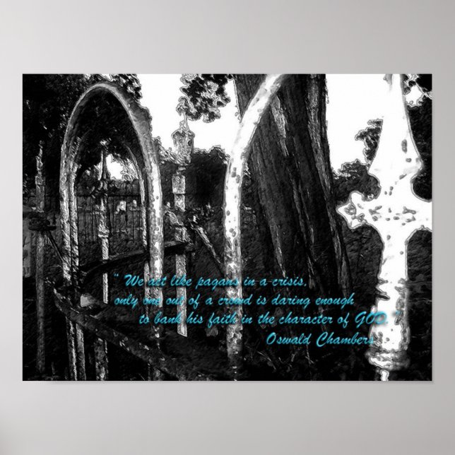 Poster Oswald Chambers Quote (Devant)