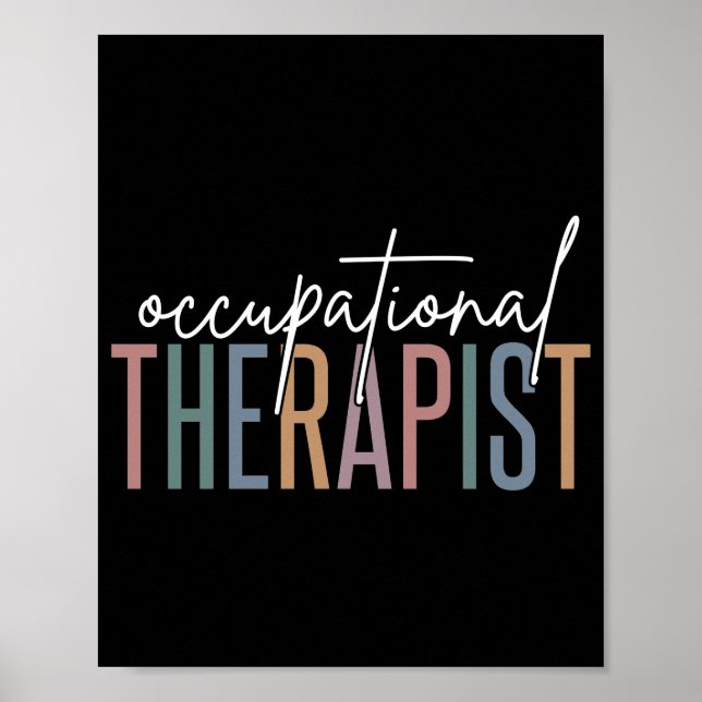 Poster OT ergothérapeute | Thérapie professionnelle (Devant)